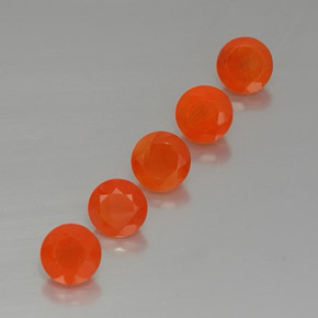 Pedras preciosas de cornalina laranja natural de  ct, transparente, transparente/translúcido