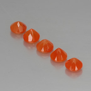 Pedras preciosas de cornalina laranja natural de  ct, transparente, transparente/translúcido