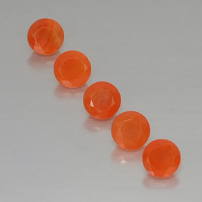 Pedras preciosas de cornalina laranja natural de  ct, transparente, transparente/translúcido