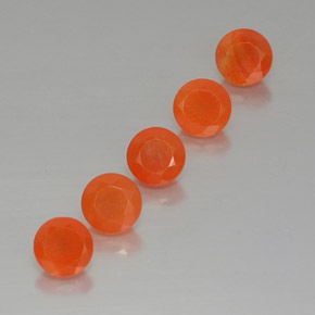 Pedras preciosas de cornalina laranja natural de  ct, transparente, transparente/translúcido