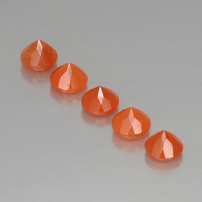 Pedras preciosas de cornalina laranja natural de  ct, transparente, transparente/translúcido