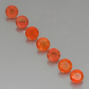 Pedras preciosas de cornalina laranja natural de  ct, transparente, transparente/translúcido