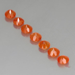 Pedras preciosas de cornalina laranja natural de  ct, transparente, transparente/translúcido