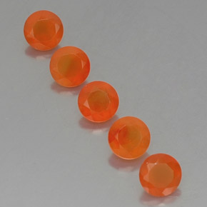 Pedras preciosas de cornalina laranja natural de  ct, transparente, transparente/translúcido