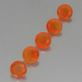 Pedras preciosas de cornalina laranja natural de  ct, transparente, transparente/translúcido