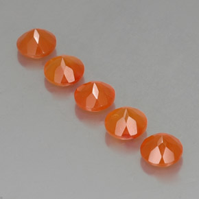 Pedras preciosas de cornalina laranja natural de  ct, transparente, transparente/translúcido