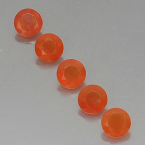 Pedras preciosas de cornalina laranja natural de  ct, transparente, transparente/translúcido