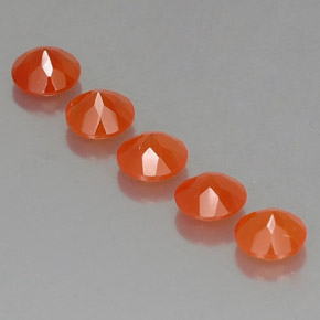 Pedras preciosas de cornalina laranja natural de  ct, transparente, transparente/translúcido