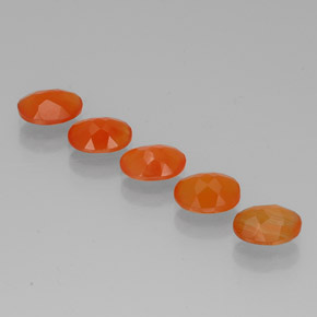 Pedras preciosas de cornalina laranja natural de  ct, transparente, transparente/translúcido