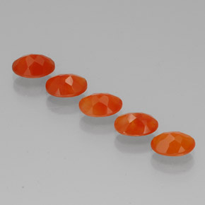 Pedras preciosas de cornalina laranja natural de  ct, transparente, transparente/translúcido
