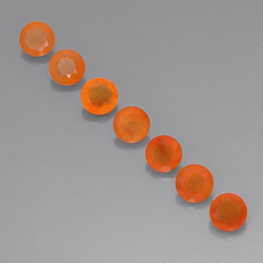 Pedras preciosas de cornalina laranja natural de  ct, transparente, transparente/translúcido