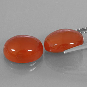 Pedras preciosas de cornalina laranja natural de  ct, transparente, transparente/translúcido