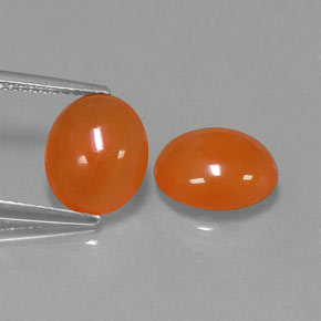 Pedras preciosas de cornalina laranja natural de  ct, transparente, transparente/translúcido