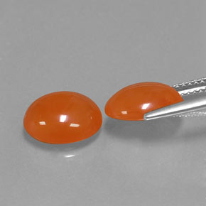Pedras preciosas de cornalina laranja natural de  ct, transparente, transparente/translúcido