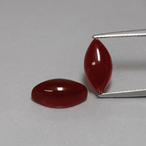 Pedras preciosas de cornalina vermelho natural de  ct, marquise, opaco