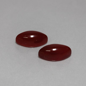 Pedras preciosas de cornalina vermelho natural de  ct, marquise, opaco