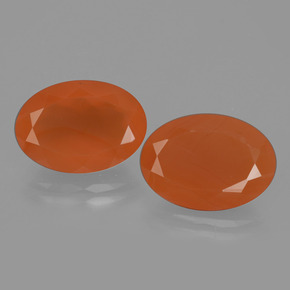 Pedras preciosas de Cornalina Laranja natural de 9.47 ct, Corte Oval, Translúcido