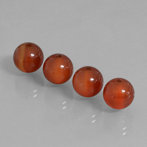 Pedras preciosas de Cornalina Vermelho acastanhado natural de  ct, Esfera / Bola, Translúcido