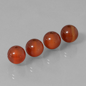 Pedras preciosas de Cornalina Vermelho acastanhado natural de  ct, Esfera / Bola, Translúcido