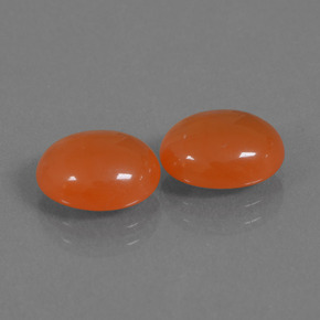 Pedras preciosas de Cornalina Laranja Médio natural de 5.12 ct, Corte Oval, Translúcido