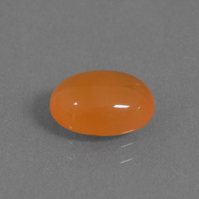 Cornalina laranja natural 1,89ct, corte oval, translúcido