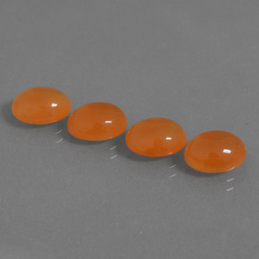 Pedras preciosas de Cornalina Laranja natural de 7.92 ct, Corte Oval, Translúcido