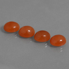 Pedras preciosas de Cornalina Fogo vermelho natural de 11.97 ct, Corte Oval, Translúcido