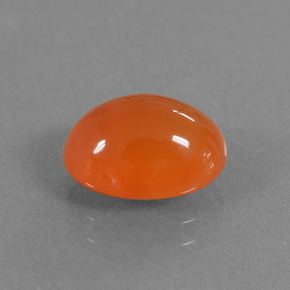 Cornalina Laranja Natural 2.76ct, Corte Oval, Translúcido