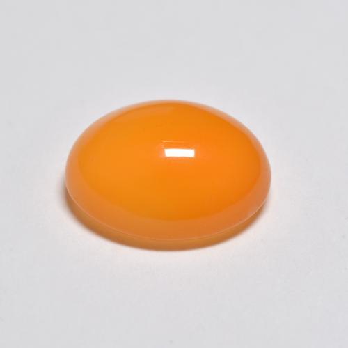 Cornalina Laranja Médio Natural 3.62ct, Corte Oval, Translúcido