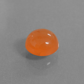 Cornalina Laranja Natural 1.59ct, Corte Redondo, Translúcido