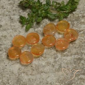 Pedras preciosas de Cornalina damasco laranja natural de 4.97 ct, Chique, Translúcido