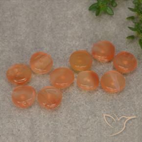 Pedras preciosas de Cornalina Damasco Laranja Quente natural de 6.11 ct, Forma extravagante, Translúcido