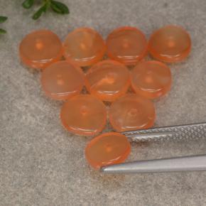 Pedras preciosas de Cornalina laranja avermelhado natural de 6.31 ct, Forma extravagante, Translúcido