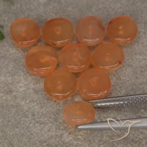 Pedras preciosas de Cornalina Laranja Avermelhado Claro natural de 6.74 ct, Chique, Translúcido