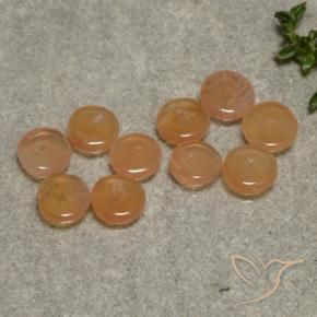 Pedras preciosas de Cornalina Laranja claro natural de 6.42 ct, Chique, Translúcido