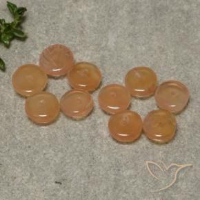 Pedras preciosas de Cornalina Laranja claro natural de 6.42 ct, Chique, Translúcido