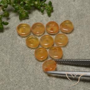 Pedras preciosas de Cornalina damasco laranja natural de 4.06 ct, Forma extravagante, Translúcido