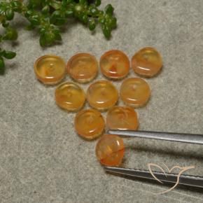 Pedras preciosas de Cornalina damasco laranja natural de 4.06 ct, Forma extravagante, Translúcido