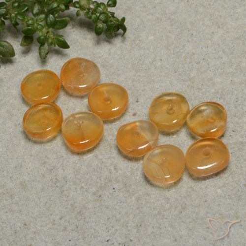 4.25ctw Natural Laranja Médio Cornalina, Chique, Transparente