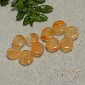 Pedras preciosas de Cornalina Laranja Médio natural de 4.64 ct, Chique, Translúcido