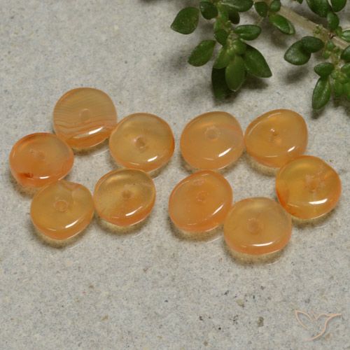 Pedras preciosas de Cornalina Laranja Médio natural de 4.00 ct, Forma extravagante, Translúcido