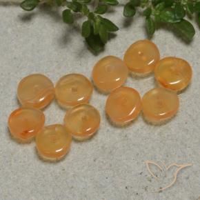 Pedras preciosas de Cornalina Laranja Médio natural de 4.00 ct, Forma extravagante, Translúcido