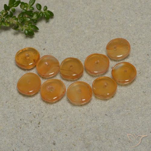 5.06ctw Natural damasco laranja Cornalina, Chique, Transparente