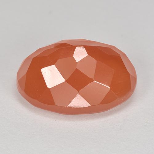 Cornalina laranja avermelhado Natural 9.50ct, Corte Oval, Translúcido
