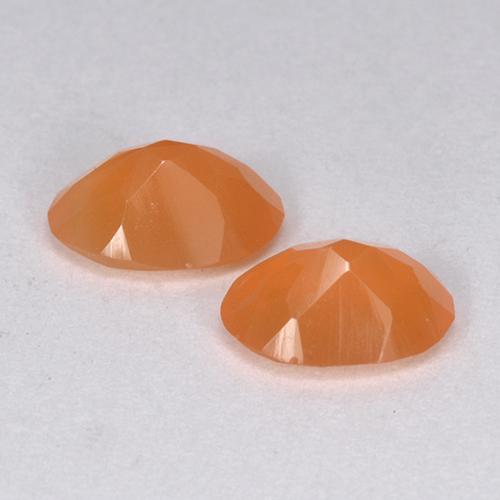 Pedras preciosas de Cornalina Laranja brilhante natural de 1.80 ct, Corte Oval, Translúcido