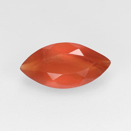 Cornalina Vermelho Laranja Claro Natural 0.92ct, Marquesa, Translúcido