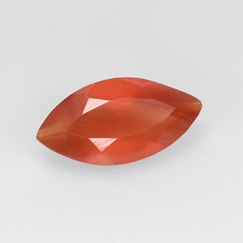 Cornalina Vermelho Laranja Claro Natural 0.92ct, Marquesa, Translúcido