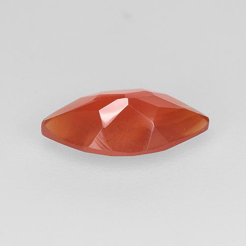 Cornalina Vermelho Laranja Claro Natural 0.92ct, Marquesa, Translúcido