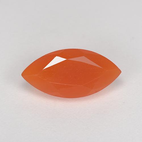 Cornalina Laranja Médio Natural 1.05ct, Marquesa, Translúcido