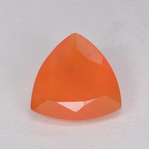 Cornalina Laranja brilhante Natural 0.98ct, Trilhão, Translúcido